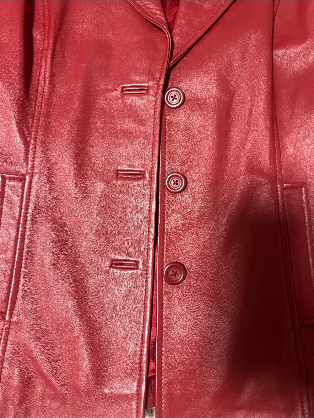 Red Leather Jacket - Picture 5 of 10